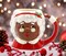 Ceramic Christmas African American Mrs. Claus Ceramic Mug, Home Décor, Gift for Her, Gift for Mom, Kitchen Décor, Christmas Décor